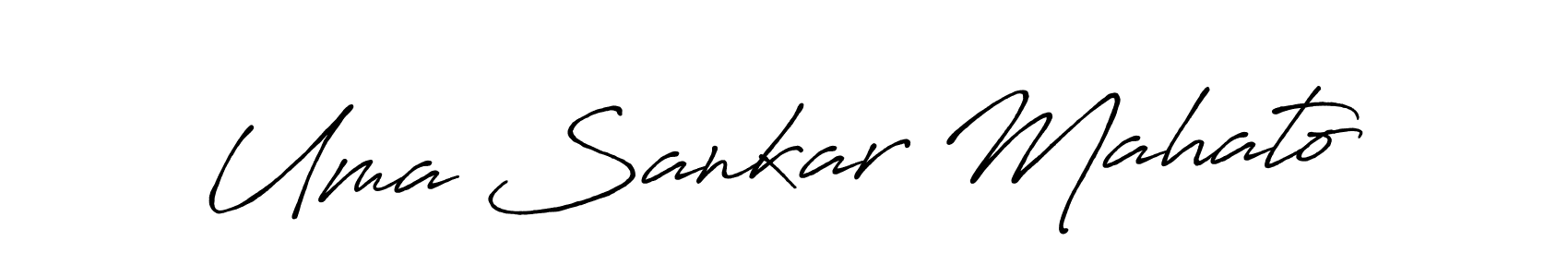 Make a beautiful signature design for name Uma Sankar Mahato. With this signature (Antro_Vectra_Bolder) style, you can create a handwritten signature for free. Uma Sankar Mahato signature style 7 images and pictures png