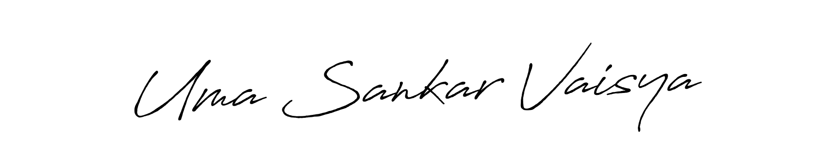 Also You can easily find your signature by using the search form. We will create Uma Sankar Vaisya name handwritten signature images for you free of cost using Antro_Vectra_Bolder sign style. Uma Sankar Vaisya signature style 7 images and pictures png
