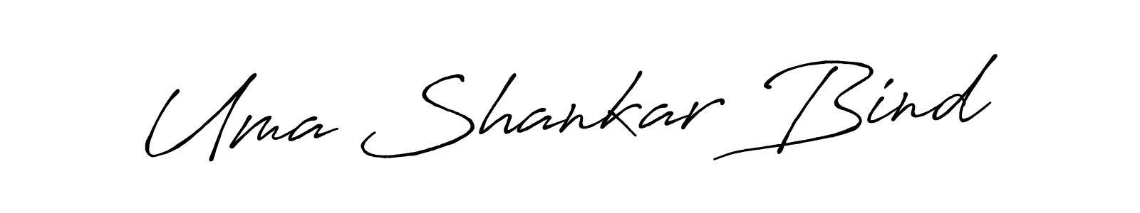 Uma Shankar Bind stylish signature style. Best Handwritten Sign (Antro_Vectra_Bolder) for my name. Handwritten Signature Collection Ideas for my name Uma Shankar Bind. Uma Shankar Bind signature style 7 images and pictures png
