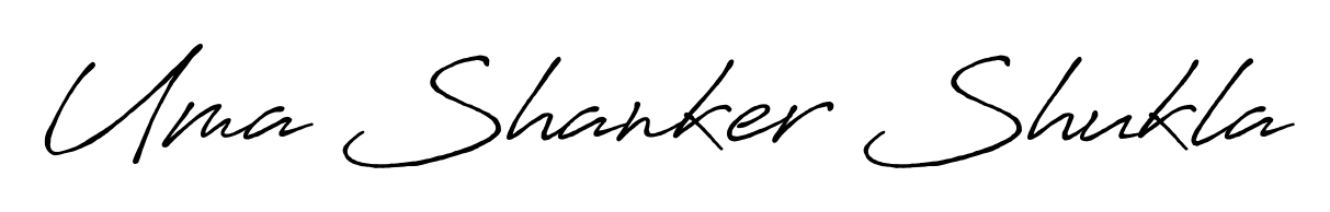 Discover the perfect balance of readability and style for Uma Shanker Shukla with Antro_Vectra_Bolder font. Create your dream signature today. Uma Shanker Shukla signature style 7 images and pictures png