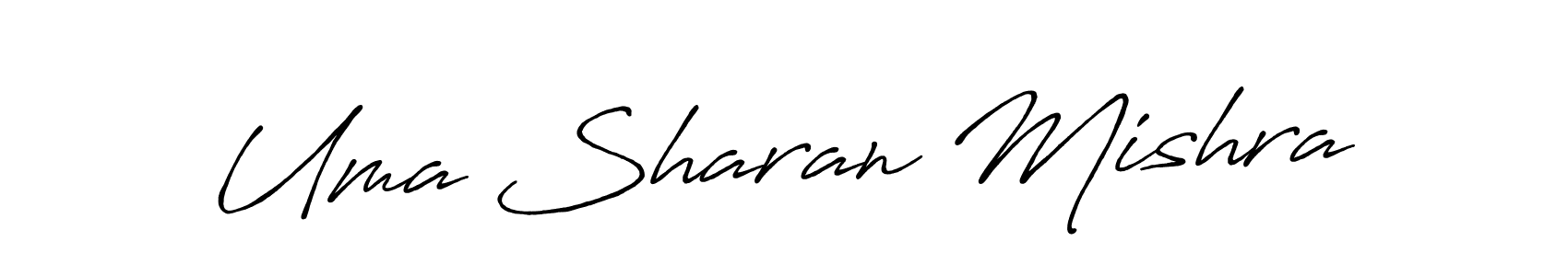 Uma Sharan Mishra stylish signature style. Best Handwritten Sign (Antro_Vectra_Bolder) for my name. Handwritten Signature Collection Ideas for my name Uma Sharan Mishra. Uma Sharan Mishra signature style 7 images and pictures png