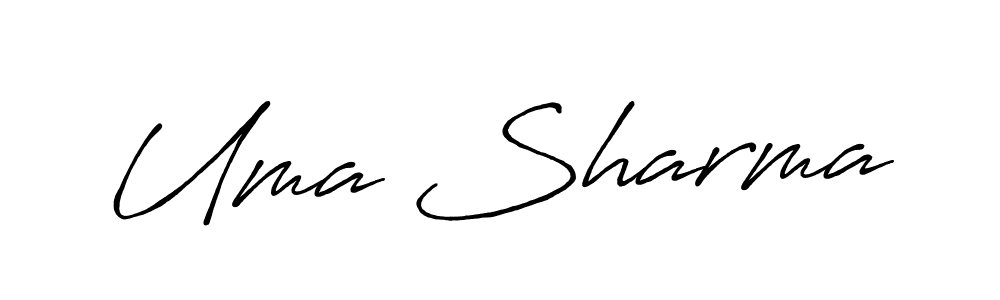 How to Draw Uma Sharma signature style? Antro_Vectra_Bolder is a latest design signature styles for name Uma Sharma. Uma Sharma signature style 7 images and pictures png