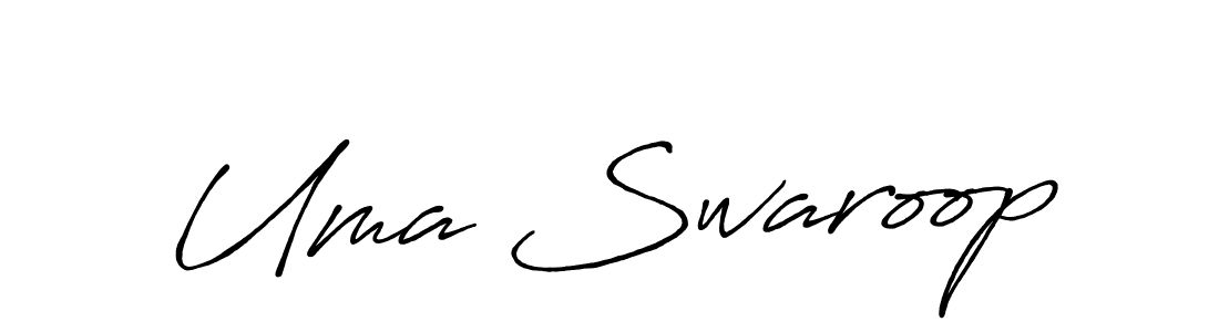 How to make Uma Swaroop signature? Antro_Vectra_Bolder is a professional autograph style. Create handwritten signature for Uma Swaroop name. Uma Swaroop signature style 7 images and pictures png