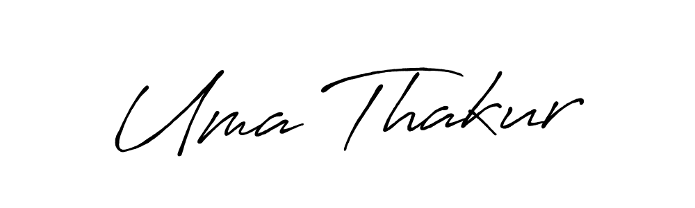 Make a beautiful signature design for name Uma Thakur. With this signature (Antro_Vectra_Bolder) style, you can create a handwritten signature for free. Uma Thakur signature style 7 images and pictures png