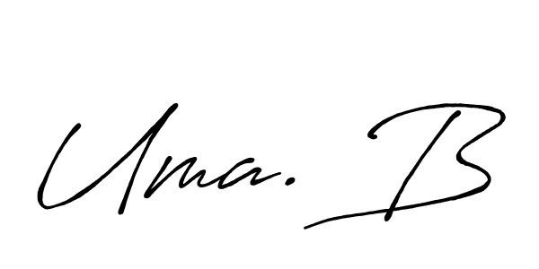 Make a beautiful signature design for name Uma. B. Use this online signature maker to create a handwritten signature for free. Uma. B signature style 7 images and pictures png