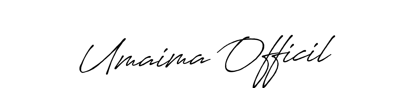 Make a beautiful signature design for name Umaima Officil. Use this online signature maker to create a handwritten signature for free. Umaima Officil signature style 7 images and pictures png