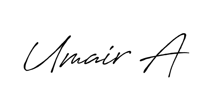 Make a beautiful signature design for name Umair A. Use this online signature maker to create a handwritten signature for free. Umair A signature style 7 images and pictures png
