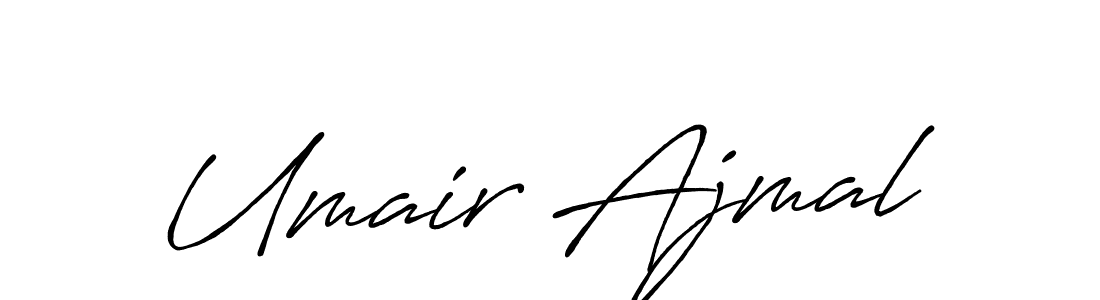 The best way (Antro_Vectra_Bolder) to make a short signature is to pick only two or three words in your name. The name Umair Ajmal include a total of six letters. For converting this name. Umair Ajmal signature style 7 images and pictures png