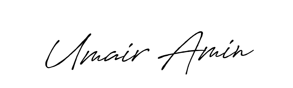 How to make Umair Amin signature? Antro_Vectra_Bolder is a professional autograph style. Create handwritten signature for Umair Amin name. Umair Amin signature style 7 images and pictures png