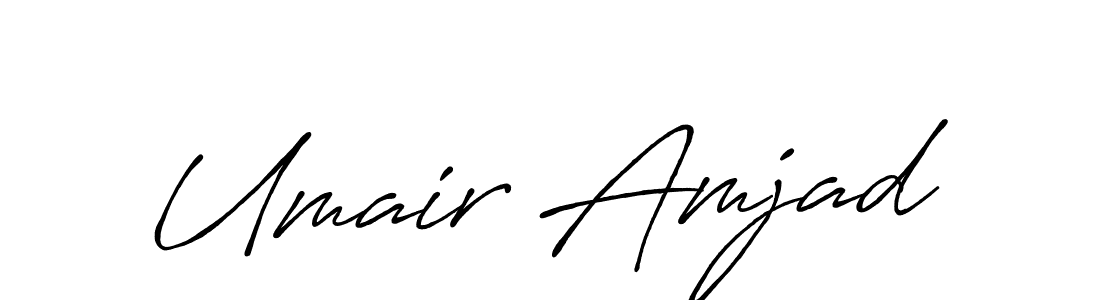 It looks lik you need a new signature style for name Umair Amjad. Design unique handwritten (Antro_Vectra_Bolder) signature with our free signature maker in just a few clicks. Umair Amjad signature style 7 images and pictures png