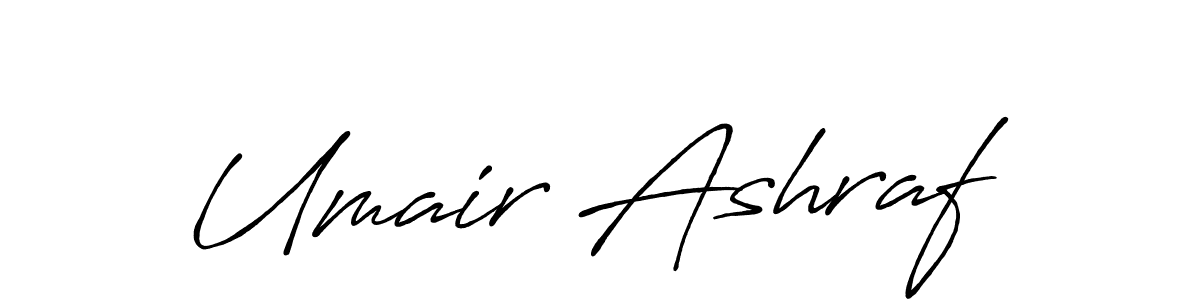 Antro_Vectra_Bolder is a professional signature style that is perfect for those who want to add a touch of class to their signature. It is also a great choice for those who want to make their signature more unique. Get Umair Ashraf name to fancy signature for free. Umair Ashraf signature style 7 images and pictures png