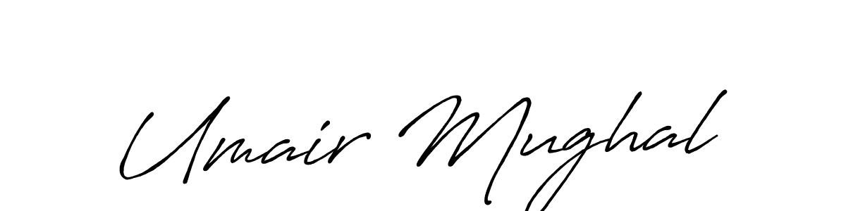 Create a beautiful signature design for name Umair Mughal. With this signature (Antro_Vectra_Bolder) fonts, you can make a handwritten signature for free. Umair Mughal signature style 7 images and pictures png