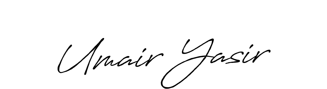 Design your own signature with our free online signature maker. With this signature software, you can create a handwritten (Antro_Vectra_Bolder) signature for name Umair Yasir. Umair Yasir signature style 7 images and pictures png