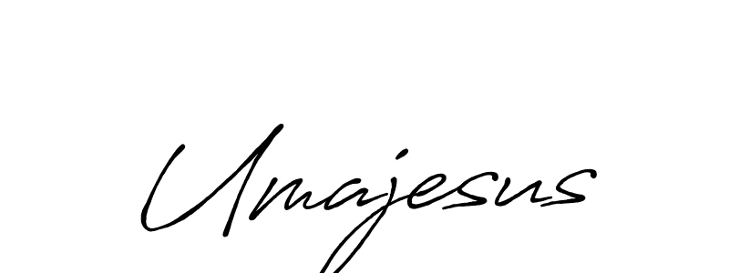 Use a signature maker to create a handwritten signature online. With this signature software, you can design (Antro_Vectra_Bolder) your own signature for name Umajesus. Umajesus signature style 7 images and pictures png