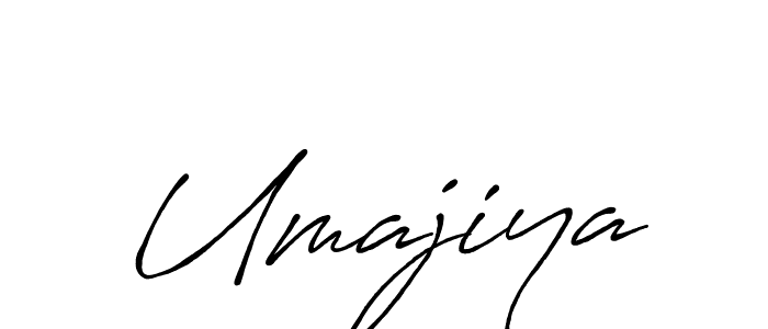 Create a beautiful signature design for name Umajiya. With this signature (Antro_Vectra_Bolder) fonts, you can make a handwritten signature for free. Umajiya signature style 7 images and pictures png