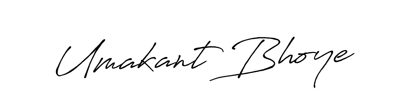 Use a signature maker to create a handwritten signature online. With this signature software, you can design (Antro_Vectra_Bolder) your own signature for name Umakant Bhoye. Umakant Bhoye signature style 7 images and pictures png