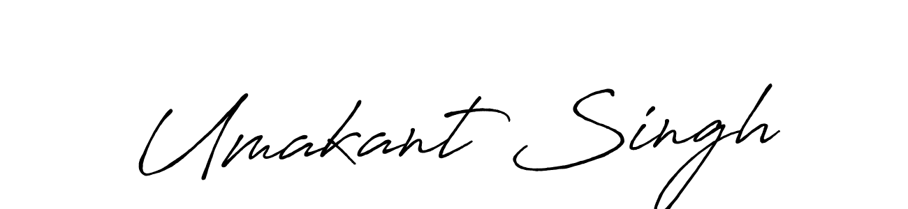 Umakant Singh stylish signature style. Best Handwritten Sign (Antro_Vectra_Bolder) for my name. Handwritten Signature Collection Ideas for my name Umakant Singh. Umakant Singh signature style 7 images and pictures png