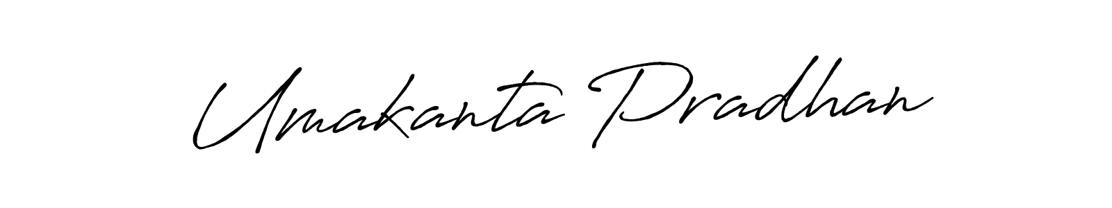 Create a beautiful signature design for name Umakanta Pradhan. With this signature (Antro_Vectra_Bolder) fonts, you can make a handwritten signature for free. Umakanta Pradhan signature style 7 images and pictures png