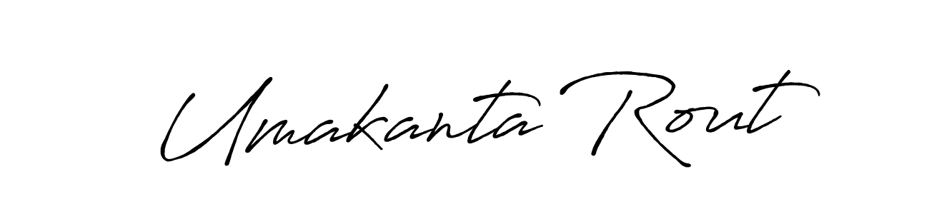 Make a beautiful signature design for name Umakanta Rout. With this signature (Antro_Vectra_Bolder) style, you can create a handwritten signature for free. Umakanta Rout signature style 7 images and pictures png