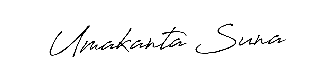 Also we have Umakanta Suna name is the best signature style. Create professional handwritten signature collection using Antro_Vectra_Bolder autograph style. Umakanta Suna signature style 7 images and pictures png