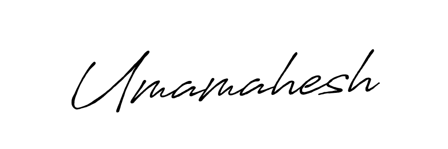 Make a beautiful signature design for name Umamahesh. With this signature (Antro_Vectra_Bolder) style, you can create a handwritten signature for free. Umamahesh signature style 7 images and pictures png