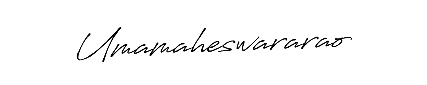 Create a beautiful signature design for name Umamaheswararao. With this signature (Antro_Vectra_Bolder) fonts, you can make a handwritten signature for free. Umamaheswararao signature style 7 images and pictures png