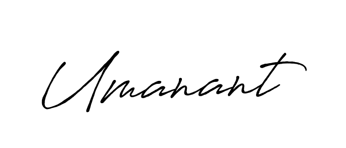 Make a beautiful signature design for name Umanant. Use this online signature maker to create a handwritten signature for free. Umanant signature style 7 images and pictures png