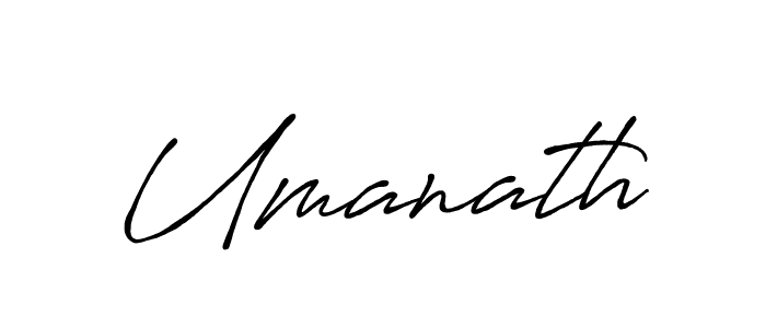 Also we have Umanath name is the best signature style. Create professional handwritten signature collection using Antro_Vectra_Bolder autograph style. Umanath signature style 7 images and pictures png