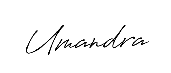 Create a beautiful signature design for name Umandra. With this signature (Antro_Vectra_Bolder) fonts, you can make a handwritten signature for free. Umandra signature style 7 images and pictures png