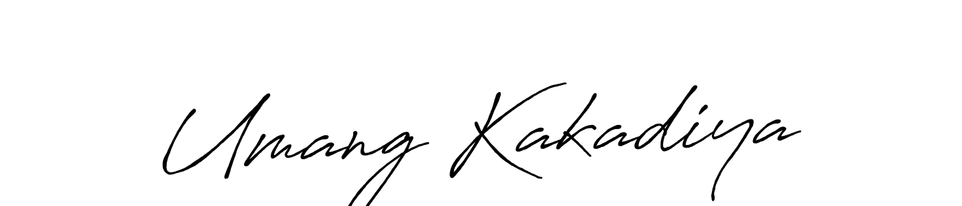 if you are searching for the best signature style for your name Umang Kakadiya. so please give up your signature search. here we have designed multiple signature styles  using Antro_Vectra_Bolder. Umang Kakadiya signature style 7 images and pictures png