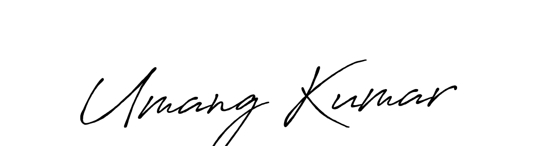 Umang Kumar stylish signature style. Best Handwritten Sign (Antro_Vectra_Bolder) for my name. Handwritten Signature Collection Ideas for my name Umang Kumar. Umang Kumar signature style 7 images and pictures png