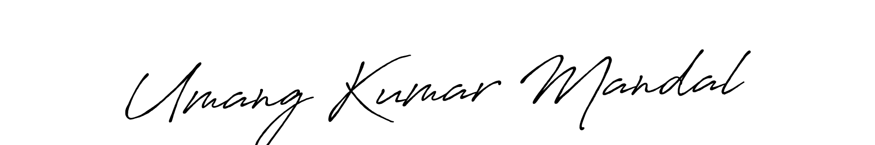The best way (Antro_Vectra_Bolder) to make a short signature is to pick only two or three words in your name. The name Umang Kumar Mandal include a total of six letters. For converting this name. Umang Kumar Mandal signature style 7 images and pictures png