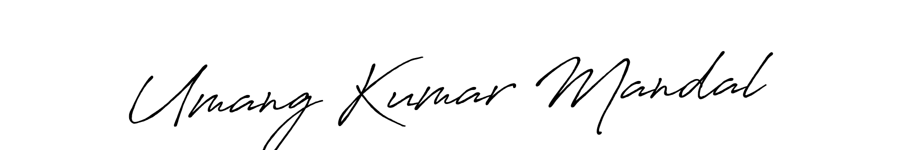 Use a signature maker to create a handwritten signature online. With this signature software, you can design (Antro_Vectra_Bolder) your own signature for name Umang Kumar Mandal. Umang Kumar Mandal signature style 7 images and pictures png