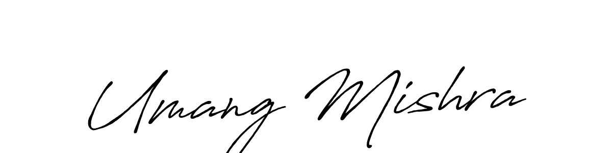 Similarly Antro_Vectra_Bolder is the best handwritten signature design. Signature creator online .You can use it as an online autograph creator for name Umang Mishra. Umang Mishra signature style 7 images and pictures png