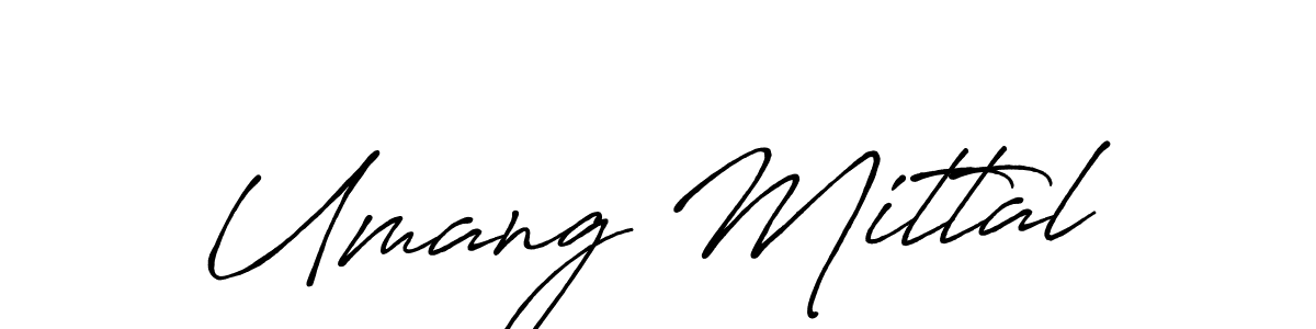 Also we have Umang Mittal name is the best signature style. Create professional handwritten signature collection using Antro_Vectra_Bolder autograph style. Umang Mittal signature style 7 images and pictures png