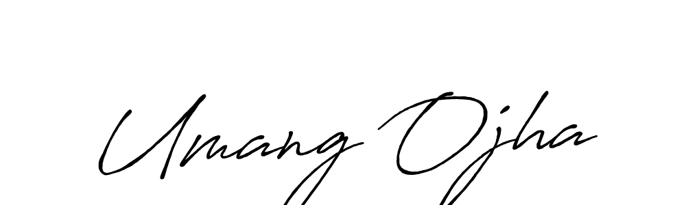How to Draw Umang Ojha signature style? Antro_Vectra_Bolder is a latest design signature styles for name Umang Ojha. Umang Ojha signature style 7 images and pictures png