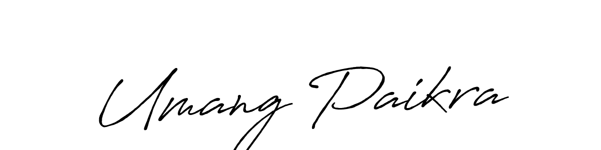 if you are searching for the best signature style for your name Umang Paikra. so please give up your signature search. here we have designed multiple signature styles  using Antro_Vectra_Bolder. Umang Paikra signature style 7 images and pictures png
