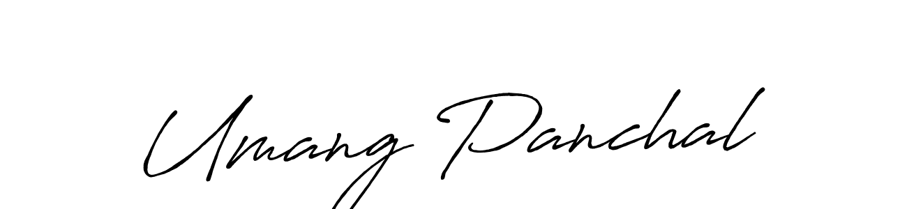 How to make Umang Panchal signature? Antro_Vectra_Bolder is a professional autograph style. Create handwritten signature for Umang Panchal name. Umang Panchal signature style 7 images and pictures png