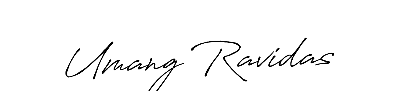 How to make Umang Ravidas name signature. Use Antro_Vectra_Bolder style for creating short signs online. This is the latest handwritten sign. Umang Ravidas signature style 7 images and pictures png