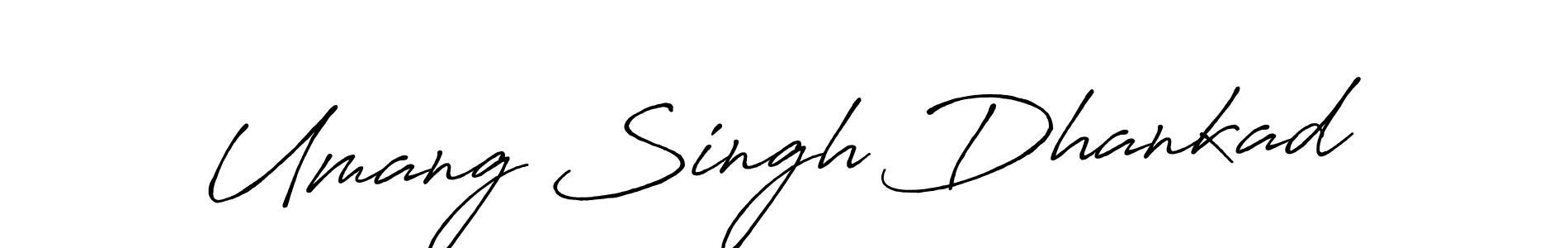 How to make Umang Singh Dhankad signature? Antro_Vectra_Bolder is a professional autograph style. Create handwritten signature for Umang Singh Dhankad name. Umang Singh Dhankad signature style 7 images and pictures png