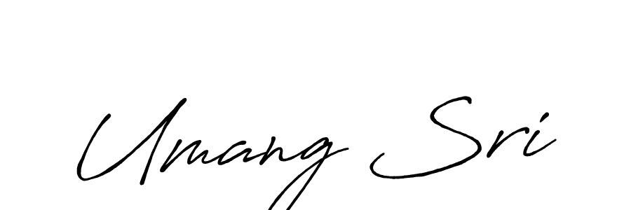 if you are searching for the best signature style for your name Umang Sri. so please give up your signature search. here we have designed multiple signature styles  using Antro_Vectra_Bolder. Umang Sri signature style 7 images and pictures png