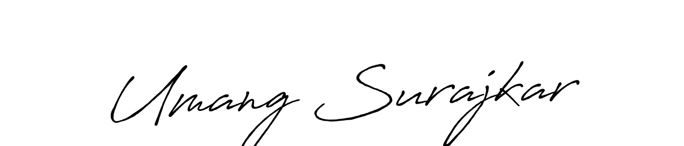 if you are searching for the best signature style for your name Umang Surajkar. so please give up your signature search. here we have designed multiple signature styles  using Antro_Vectra_Bolder. Umang Surajkar signature style 7 images and pictures png