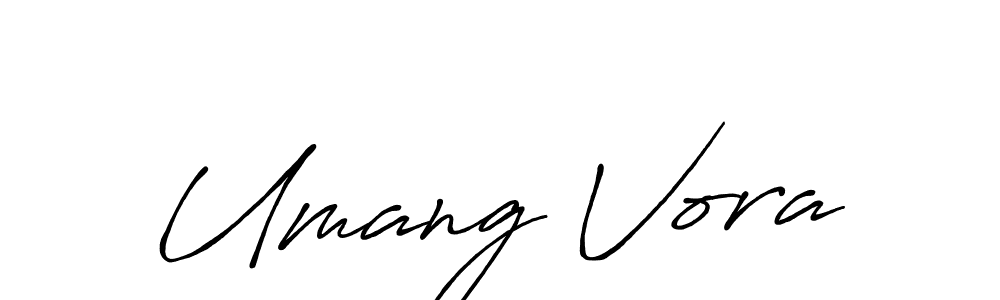 Similarly Antro_Vectra_Bolder is the best handwritten signature design. Signature creator online .You can use it as an online autograph creator for name Umang Vora. Umang Vora signature style 7 images and pictures png
