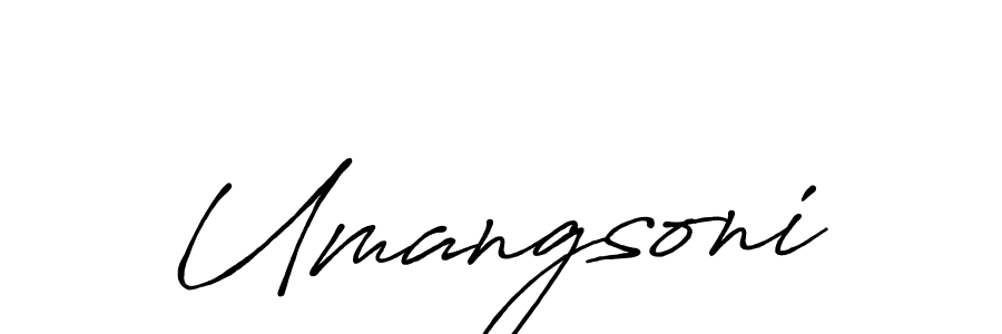 It looks lik you need a new signature style for name Umangsoni. Design unique handwritten (Antro_Vectra_Bolder) signature with our free signature maker in just a few clicks. Umangsoni signature style 7 images and pictures png