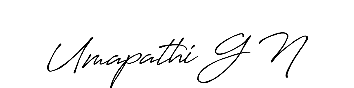 How to Draw Umapathi G N signature style? Antro_Vectra_Bolder is a latest design signature styles for name Umapathi G N. Umapathi G N signature style 7 images and pictures png