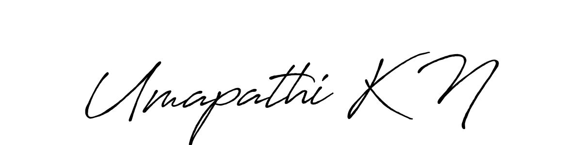 Make a beautiful signature design for name Umapathi K N. Use this online signature maker to create a handwritten signature for free. Umapathi K N signature style 7 images and pictures png