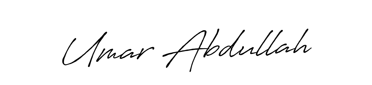 Also we have Umar Abdullah name is the best signature style. Create professional handwritten signature collection using Antro_Vectra_Bolder autograph style. Umar Abdullah signature style 7 images and pictures png