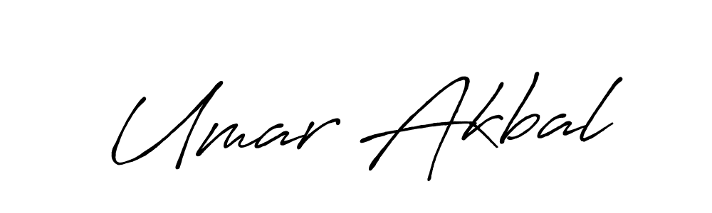 Make a beautiful signature design for name Umar Akbal. With this signature (Antro_Vectra_Bolder) style, you can create a handwritten signature for free. Umar Akbal signature style 7 images and pictures png