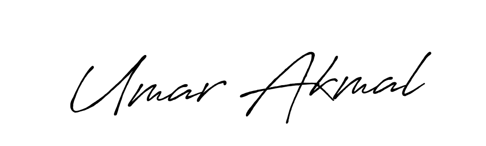 Make a beautiful signature design for name Umar Akmal. With this signature (Antro_Vectra_Bolder) style, you can create a handwritten signature for free. Umar Akmal signature style 7 images and pictures png