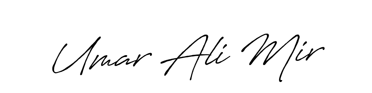 Use a signature maker to create a handwritten signature online. With this signature software, you can design (Antro_Vectra_Bolder) your own signature for name Umar Ali Mir. Umar Ali Mir signature style 7 images and pictures png